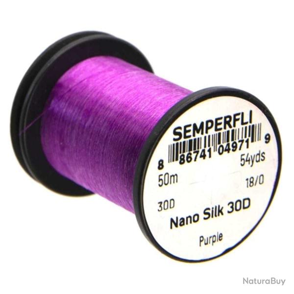 Fil montage mouche semperfli nano silk 18/0 violet
