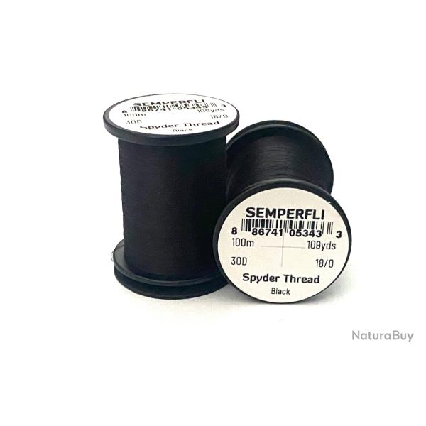 Fil de montage mouche Semperfli Spyder 18/0 noir