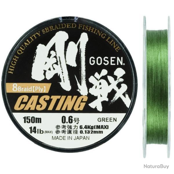 Tresse Gosen X8 Braid 150m Verte PE 1