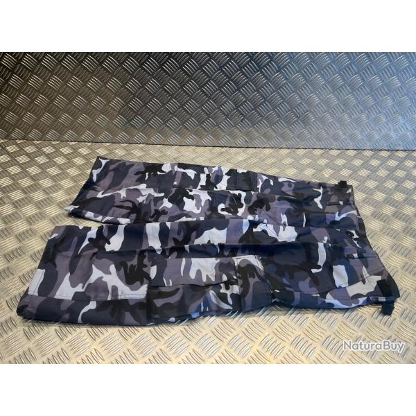 Short bermuda mil-tec camo urbain neige neuf taille xs