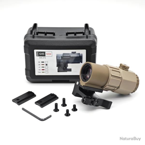 Lunette de loupe tactique G45 fixe 5X -** G45 Tan LIVRAISON GRATUITE