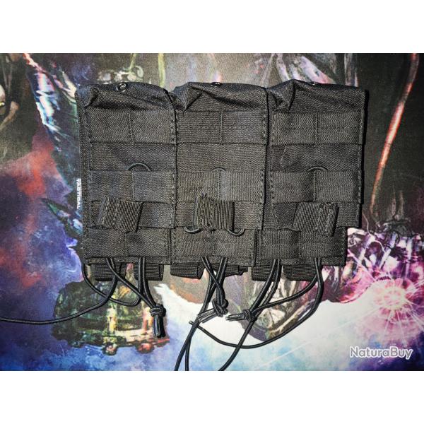 Triple porte-chargeur Duo - Noir - Kombat Tactical