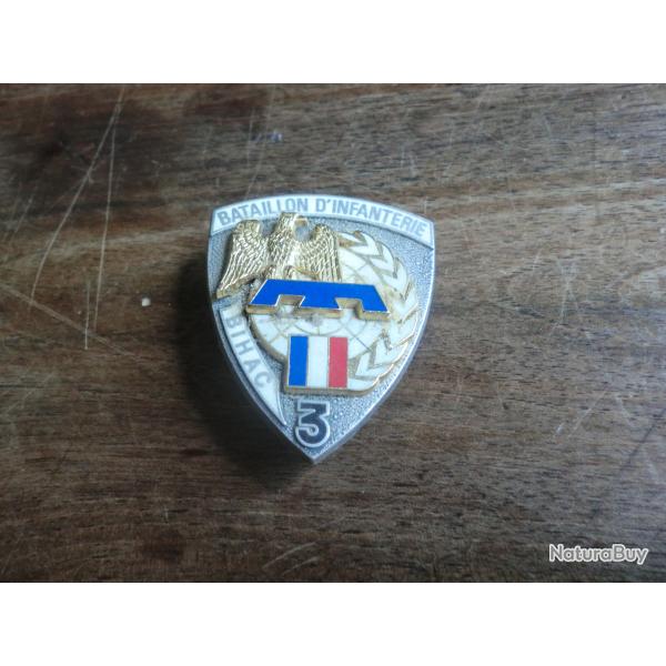 insigne 3� bataillon d'infanterie bihac / y delsart