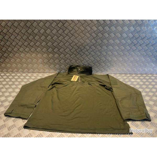 t-shirt manche longues chemise militaire combat vert olive mil-tec 10920001 taille xxl neuf