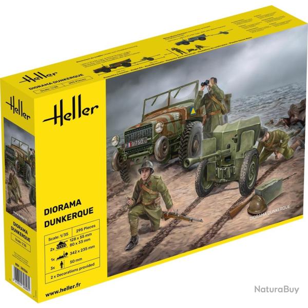 Diorama Dunkerque 1/35 | Heller (0000 4176) - Maquette � monter