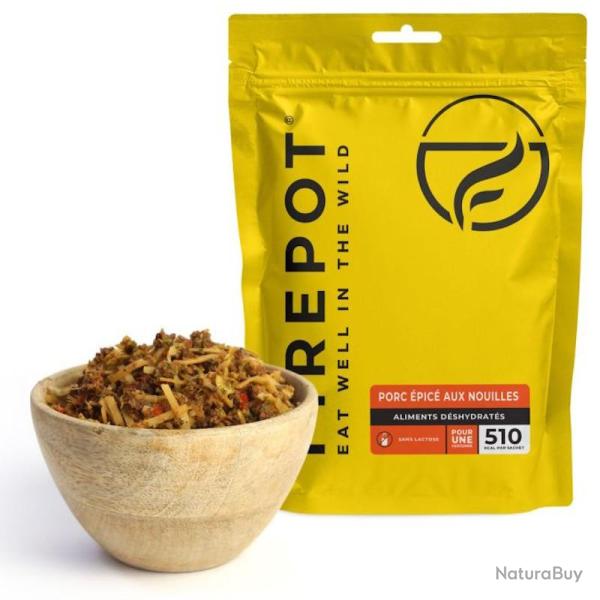 Repas d�shydrat� Firepot Porc �pic� aux nouilles