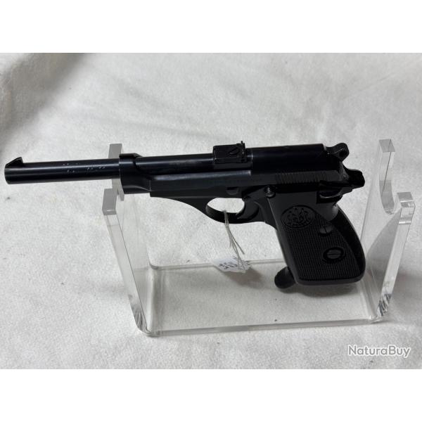 Pistolet - Beretta - Modle 74 - 22LR - rare : canon long - Black - 1 sans prix de rserve