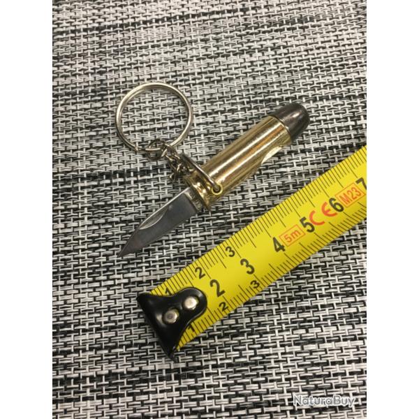 Porte cl�s ��cartouche 4 cms �� avec lame acier inoxydable