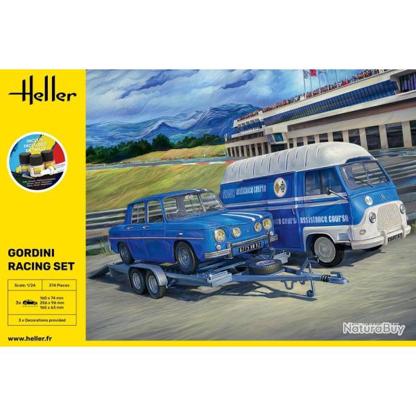Set Gordini racing 1/24 | Heller (0000 4178) - Maquette  monter