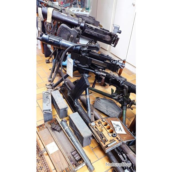 MITRAILLEUSE BROWNING KULSPUTRA KSP M/36 CARL GUSTAFS 1941 KSP36 Calibre 8x63 - SUEDE WW2 Tr�s bon  