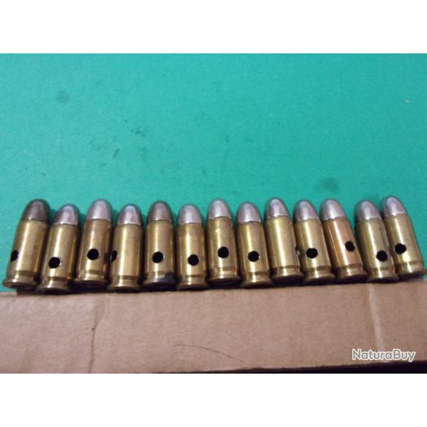 Lot de 13 munitions 7,65x17 Browning SFM (32 ACP) des ann�es 30, neutralis�es