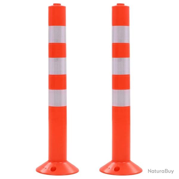 Borne de contr�le de la circulation 2 pcs Plastique 75 cm