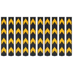 Corni&egrave;re de protection r&eacute;fl&eacute;chissante 10 pcs Caoutchouc 80 cm alsavelo
