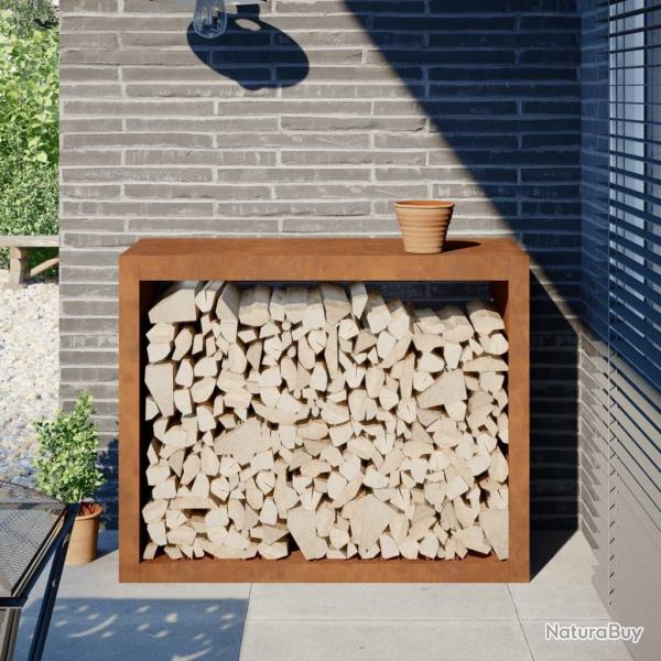 tagre  bois 100x40x80 cm acier rsistant aux intempries alsavelo