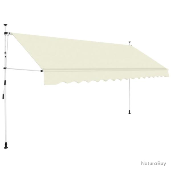 Auvent manuel r�tractable 400 cm Cr�me