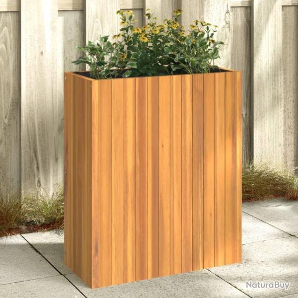 Jardinire 59x27,5x70 cm bois massif d'acacia