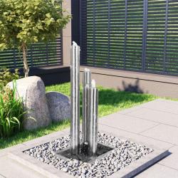 Fontaine de jardin Argent&eacute; 48x34x88 cm Acier inoxydable