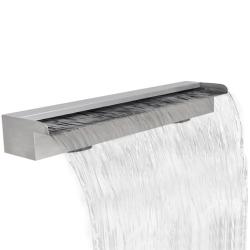 Lame d'eau rectangulaire pour piscine Acier inoxydable 90 cm