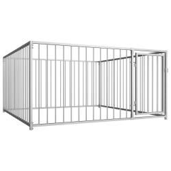 Chenil d'ext&eacute;rieur pour chiens 200 x 200 x 100 cm