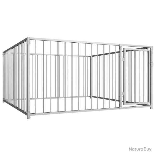 Chenil d'extrieur pour chiens 200 x 200 x 100 cm