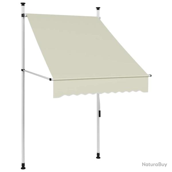 Auvent manuel r�tractable 100 cm Cr�me