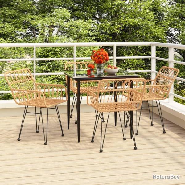 Ensemble � manger de jardin 5pcs R�sine tress�e