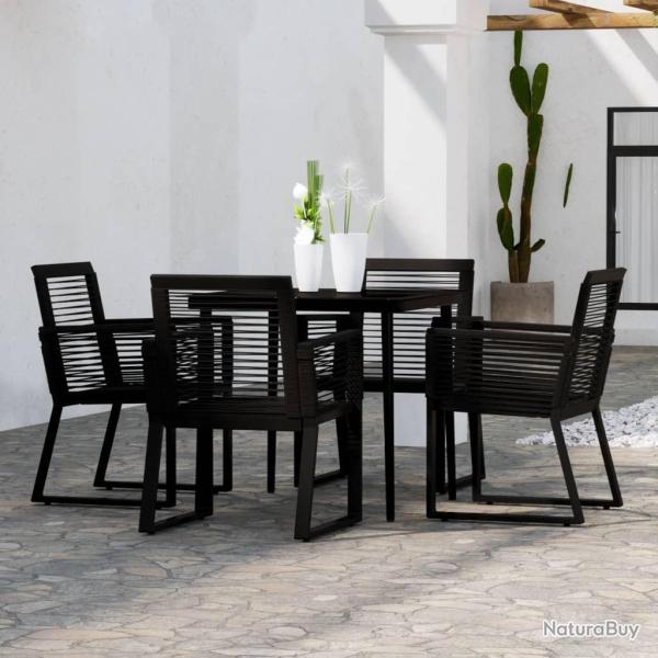 Ensemble � manger de jardin 5 pcs Noir