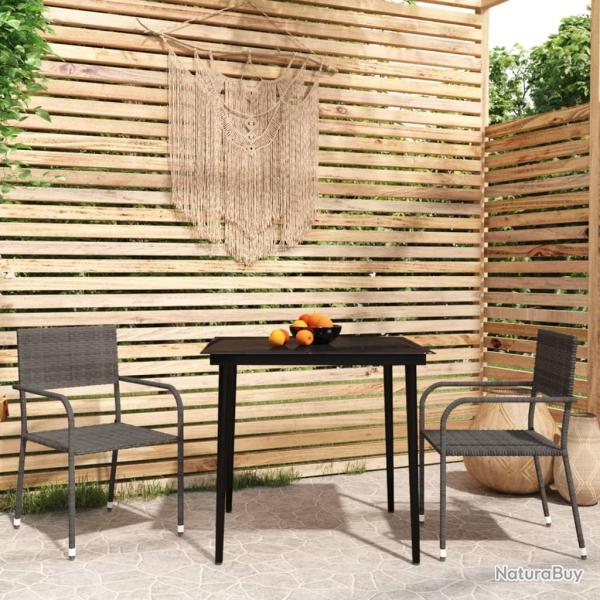 Ensemble � manger de jardin 3 pcs Gris