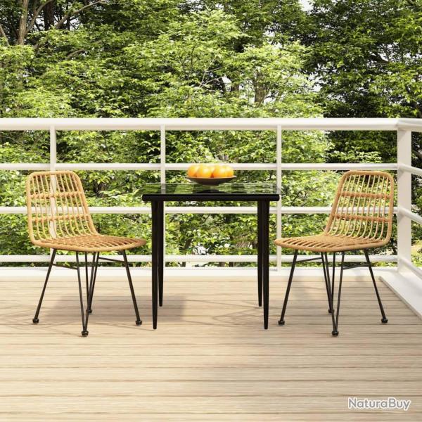 Ensemble � manger de jardin 3 pcs R�sine tress�e