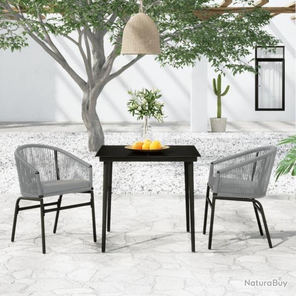 Ensemble � manger de jardin 3 pcs Gris