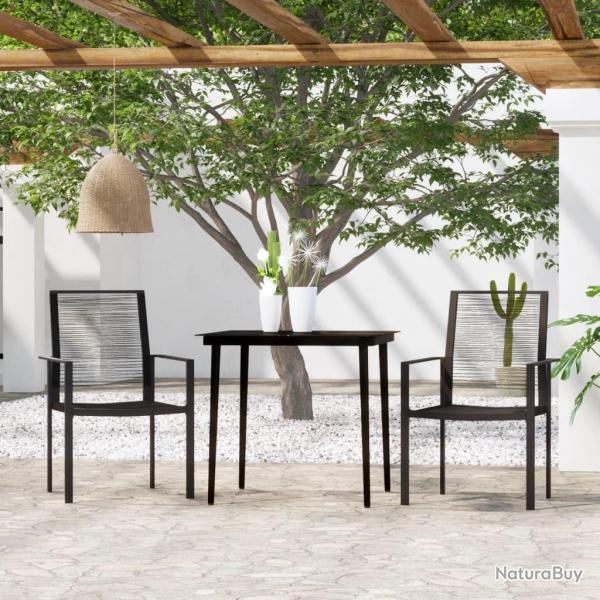 Ensemble � manger de jardin 3 pcs Noir
