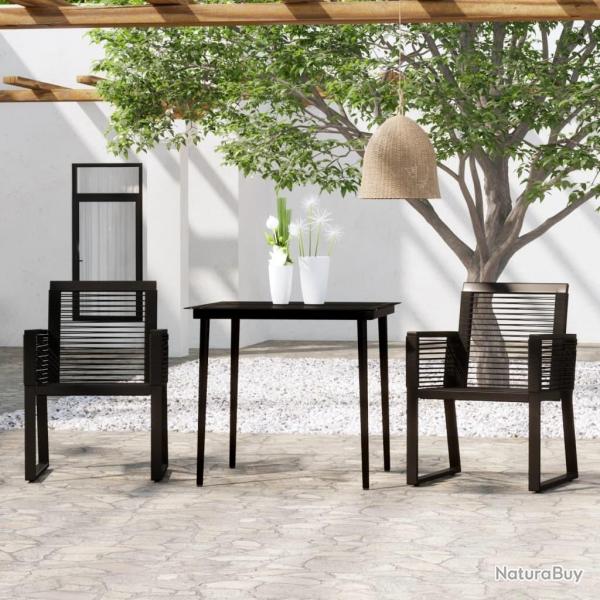 Ensemble � manger de jardin 3 pcs Noir