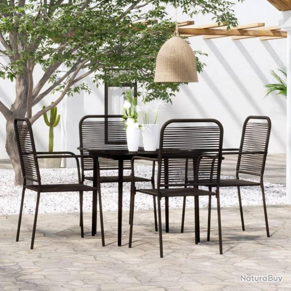 Ensemble � manger de jardin 5 pcs Noir