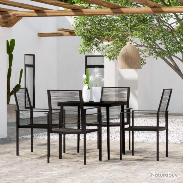 Ensemble � manger de jardin 5 pcs Noir
