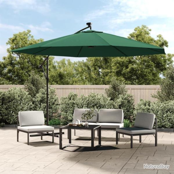 Parasol de jardin en porte-�-feux et lumi�res LED m�t en m�tal