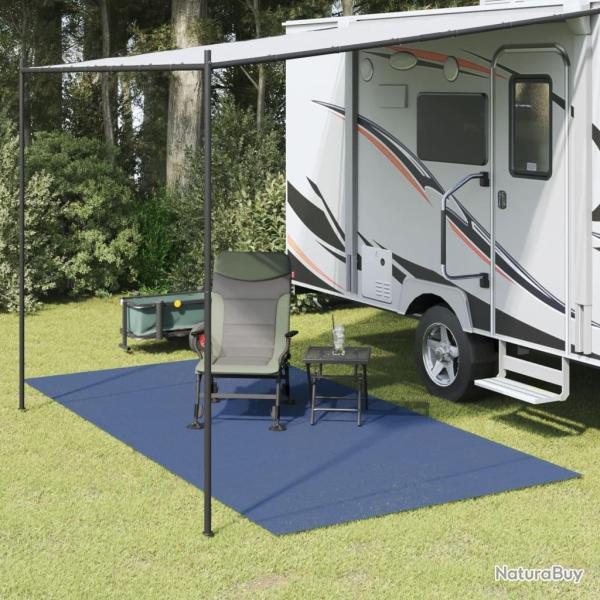 Tapis de tente bleu 4x2 m