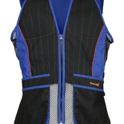 Gilet Ball Trap Noir Et Bleu Percussion-XXXXL