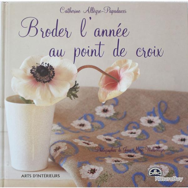 Livre Broder l'anne au point de croix de Catherine Allgre- Papadacci