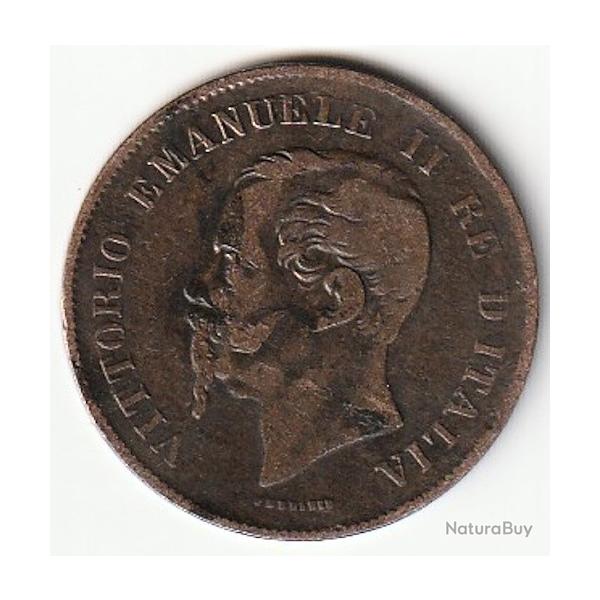 Pi�ce de Monnaie Italie 5 centesimi Victor-Emmanuel II 1862 N