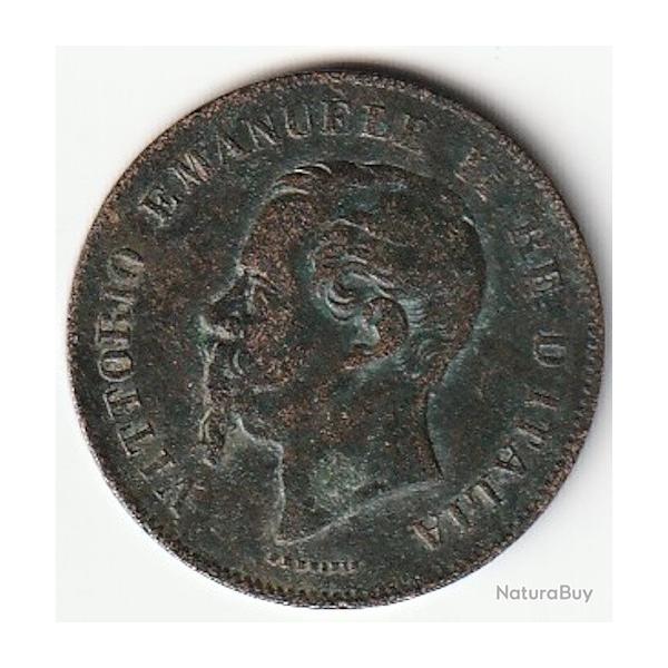 Pi�ce de Monnaie Italie 5 centesimi Victor-Emmanuel II 1867 N