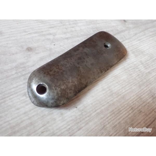 Plaque de couche pour fusil K11 suisse. Matricule 273 � l'int�rieur