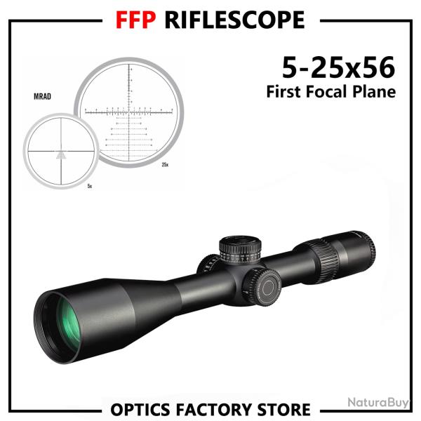 V 5-25x56 SFP lunette de vise pour fusil 30mm