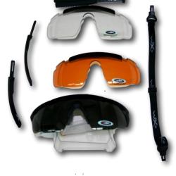 LUNETTE DE PROTECTION WILEY X SABER VERRE FUME ORANGE TRANSPARENT
