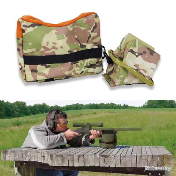 Sacs de tir avant/arri�re pour fusil sniper - support repos non rempli chasse tir sportif -Militaire