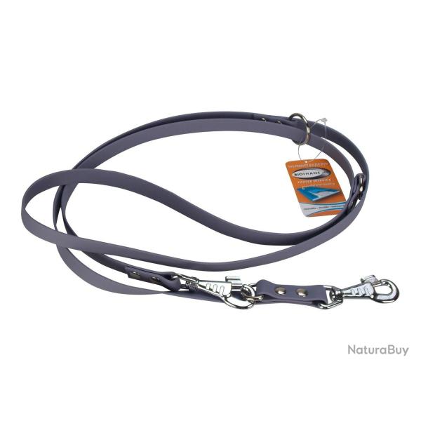 Laisse R�glable BIOTHANE 19mm 2 m 19 mm gris