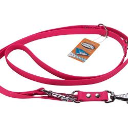 Laisse R&eacute;glable BIOTHANE 19mm 2 m 19 mm rose passion