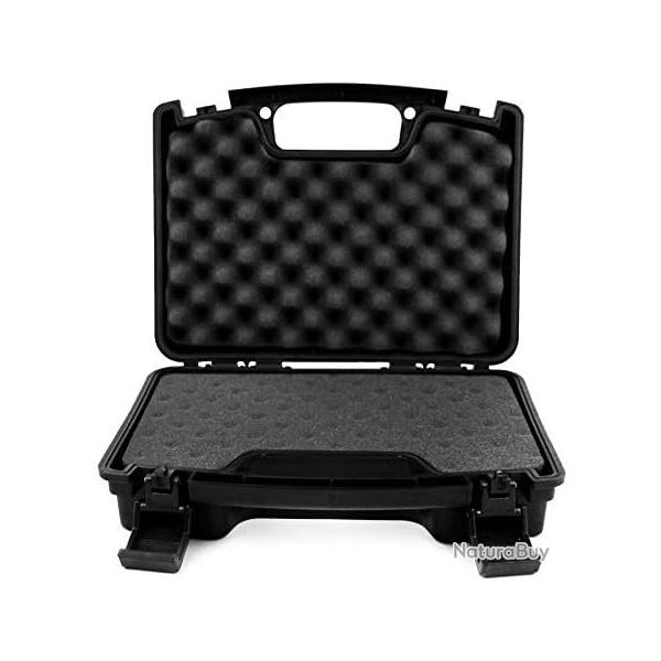 Valise a Pistolet avec Insert en Mousse, Verrouillable tanche Rigide tui  Pistolet