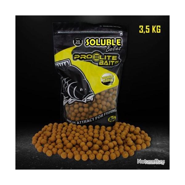 Bouillettes solubles pro elite baits pineapple scopex 3,5kg