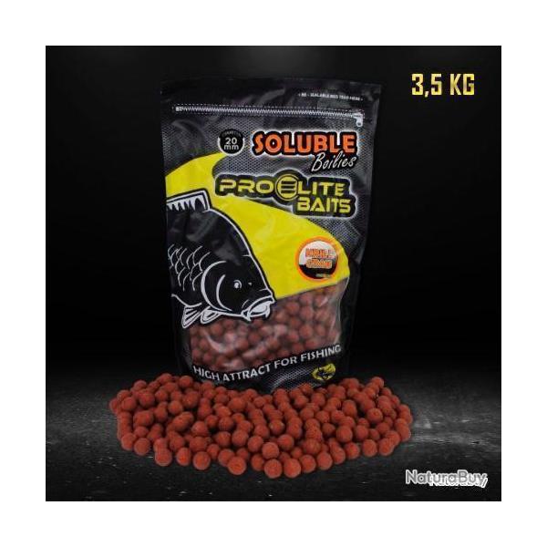 Bouillettes solubles pro elite baits krill crab 3,5kg
