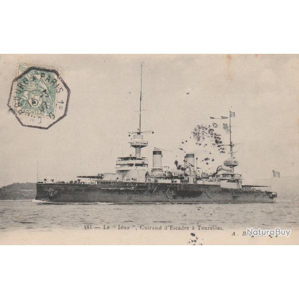 CPA - MARINE Militaire -LE L'IEANA, Cuirass� d'Escadre � Tourelles N�525